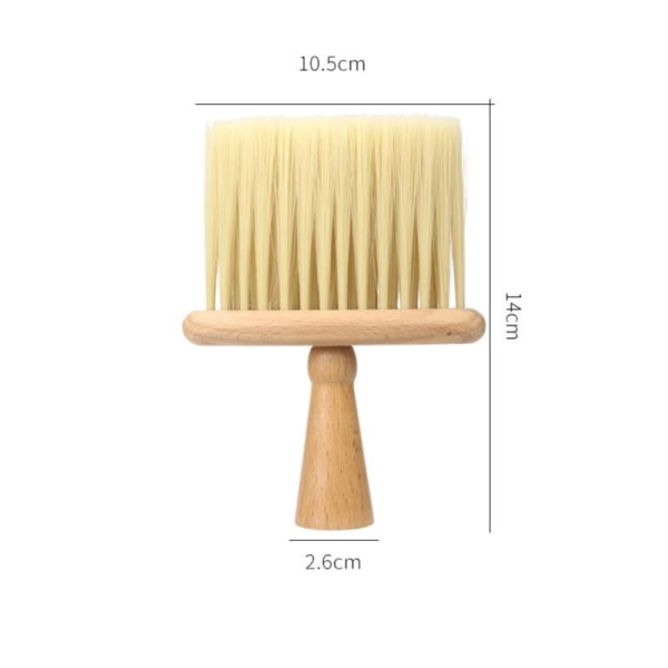 IC Träborste Kam Hals Ansikts Duster Barber Hår Sopa ting St A2