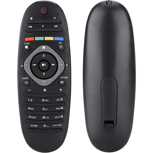 Ersättnings-TV-fjärrkontroll Universalkontroll för Philips TV Original Philips Fjärrkontroll Philips KVALITETSMATERIAL