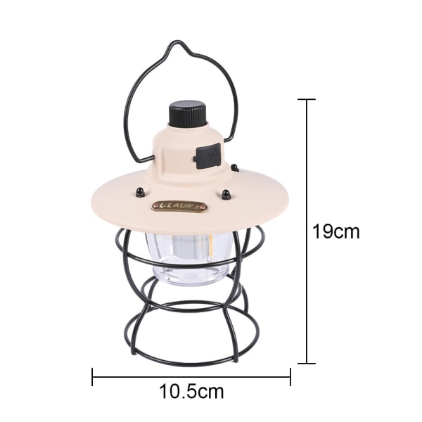 IG LED Campinglampa, Uppladdningsbar Camping, Bärbar Utomhus Vit