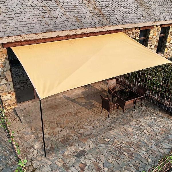 IC Skyggeduk Beige Rektangulær Skyggetelt 90% UV-bestandig Pustende og Slitesterk Skyggeduk for Drivhus Pergola Hagebasseng 3mx3m