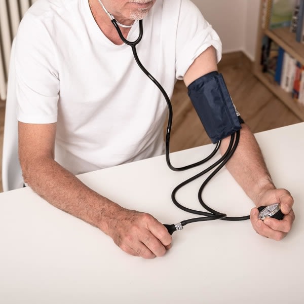 IC Lösning Manuell mätarsats/manuellt stetoskop Blodtrycksstetoskoprem Medicinsk blodtrycksarm Blodtrycksmätare