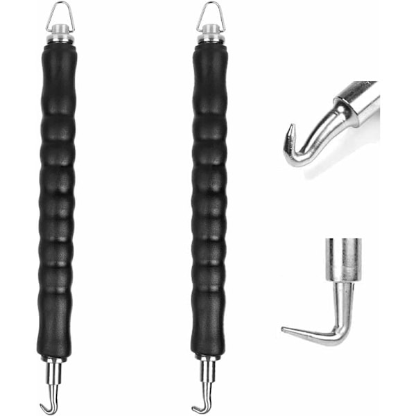 2 STK. Wire Twister, Automatisk Wire Twister for Armeringsjern, Rett Krok Twister og Buet Wire Twister Verktøy