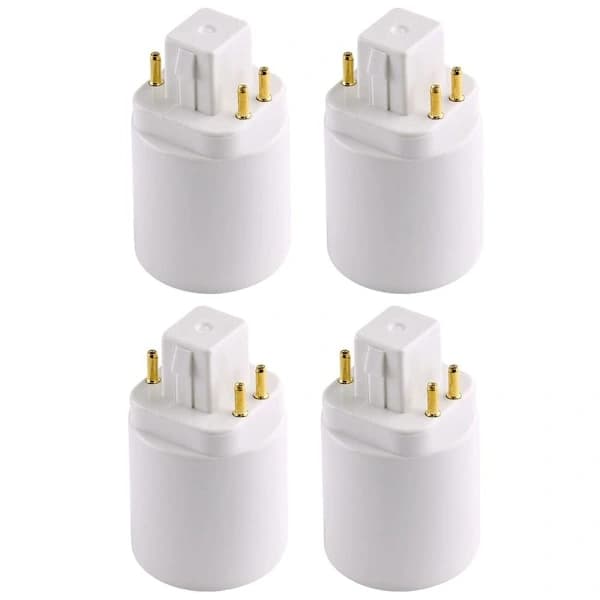 4-pack Gx24q - E26/E27 -kanta-adapter lampunjalkapidike