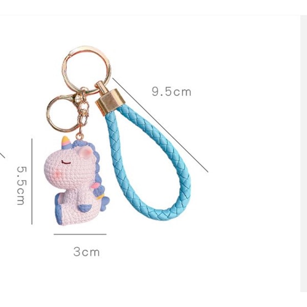 Kawaii Unicorn Nøgleringe Dreng Pige Taske Rygsæk IC