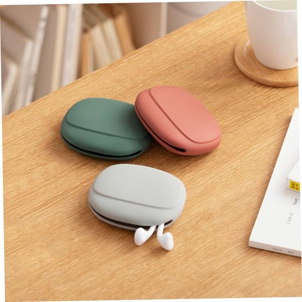 Förvaringsväska - Förvaringslåda - datakablar - 3 - delar - Väska - Bluetooth - headset - Silikonväska - Kabelorganisatör