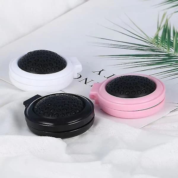 Foldable Travel Mirror Brush Hair Massage Comb Mini Comb with Makeup (3 pcs)