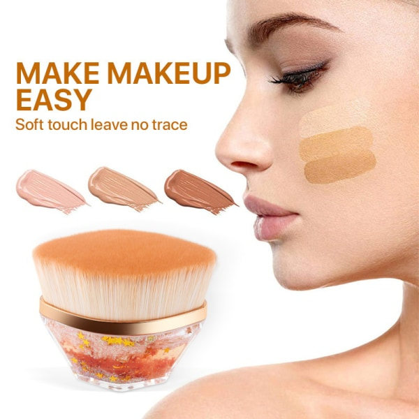 IC 1 st Makeupborste Magic Brush Spårlös Foundationborste Flytande G Champagne