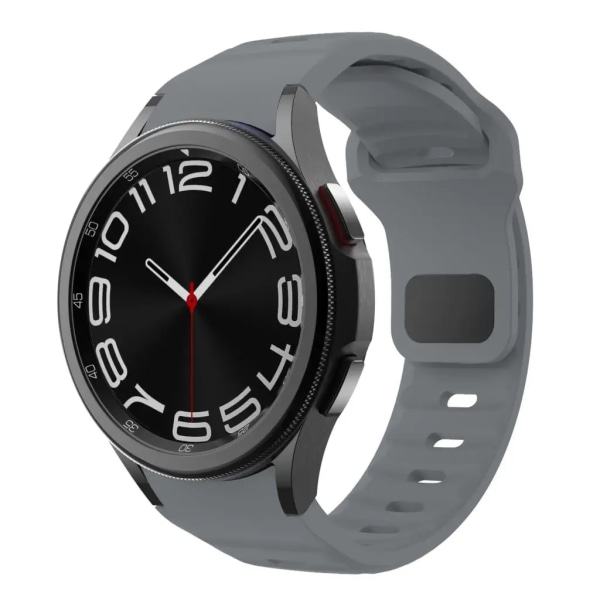 Silikonrem til Samsung Galaxy Watch 6 Classic 47mm 43mm/4 classic 46mm 42mm Armbånd Galaxy Watch 5/5pro 45mm/4/6 40mm 44mm Grå Gray galaxy Watch 4 40mm