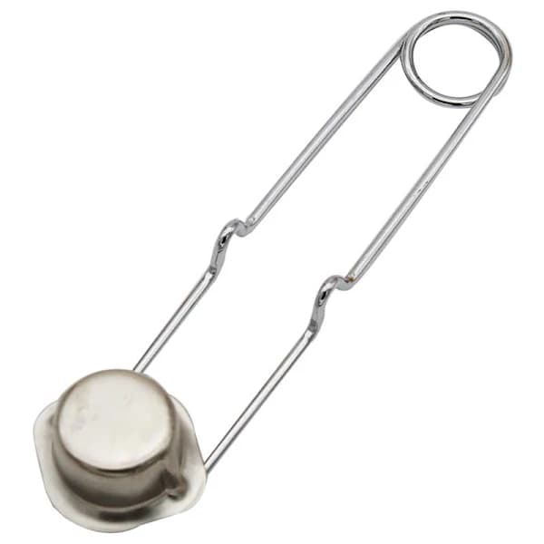 5-pakning gnisttenner i metall for propanbrenner, sveisearbeid, sølv, 18 cm
