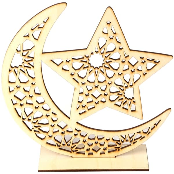 IC JM01354 Træ Eid Mubarak DIY Måne Hjemindretning