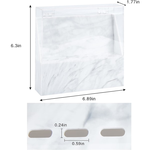 8-håls pincetthållare för förvaringsställ, pincett i marmordisplay med cover (ljusgrå)