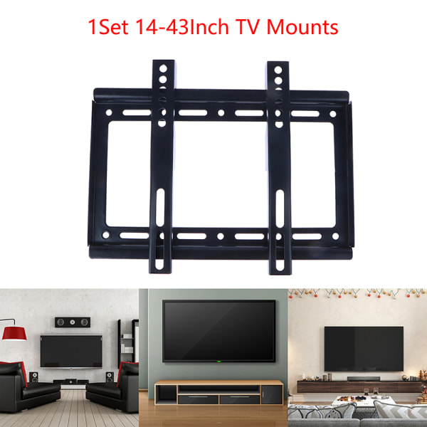 IC 14-43\" LCD LED-TV Väggfäste Fäste Fast TV-ram Tjock