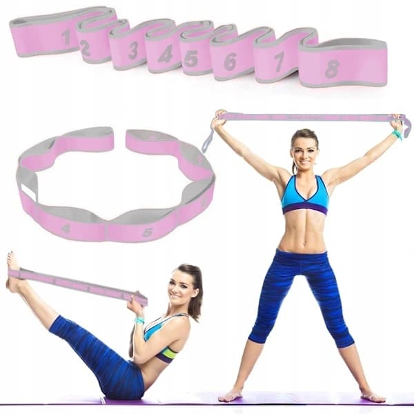 Gymnastikgummiband för stretching - Rosa