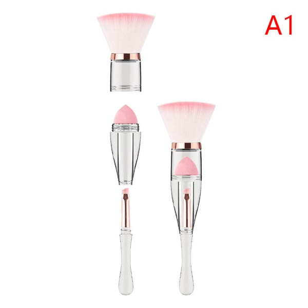 IC Zoerya 3-i-1 sminkborste för grossist multifunktionell skönhet också Light pink