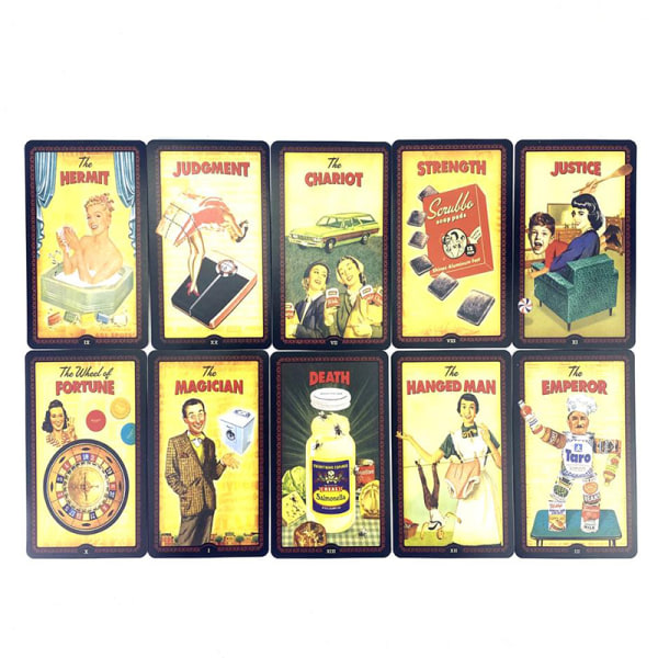 IC Housewiues Tarot Card Prophecy Ennustaminen Deck Family Party Boa Keltainen one size