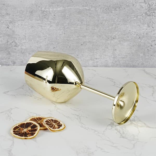 Vinglassberlocker for bar og cocktail-drikker, laget av rustfritt stål, egnet for vinglass rose gull