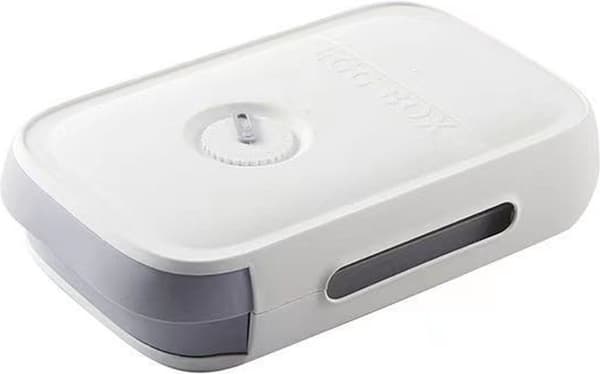 Storage Box - Egg Holder - Transparent - Plastic - Refrigerator - White - Egg Storage Box - Egg Storage Container