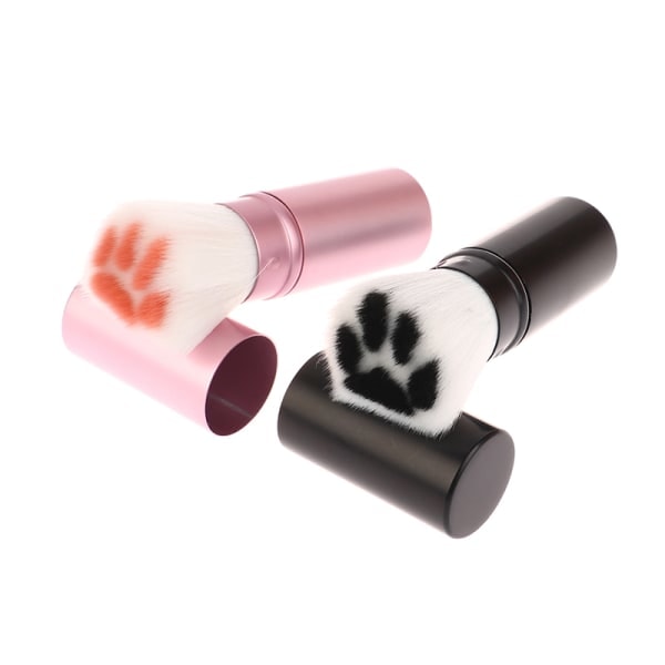IC 1. infällbar borste Foundation Powder Travel Brush Mjuk borste Lila