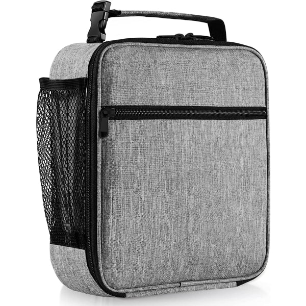 IC Isoleret Lunchkasse Rolltop Lunchbox Tote Lunchbox Bag til Light Grey