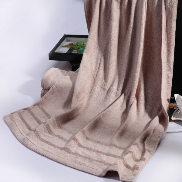 IC Bambufiber 2-delt Oversized Badehåndkle, Supermyk Bad Camel