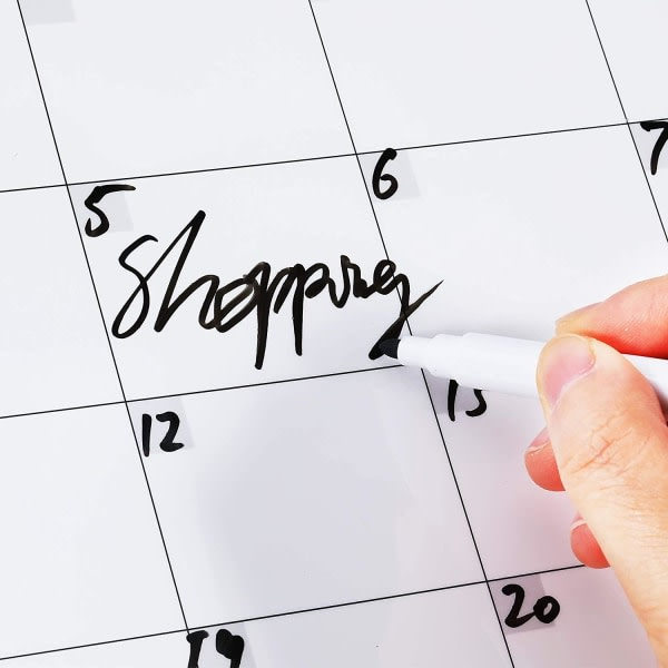 IC Tør Slet Køleskabs Magnetisk Kalender - Whiteboard Magnetisk C