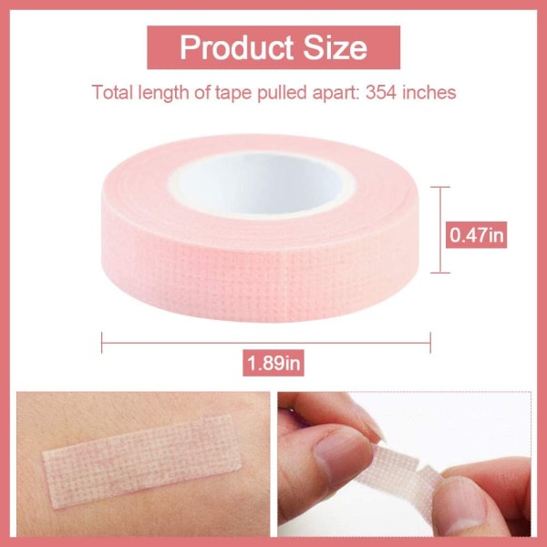 5 ruller øyenvippetape Medical Micropore Tissue Tape (0,5 tommer) IC