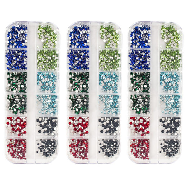 Kristall Flatback strass nagelkonst Stil 6