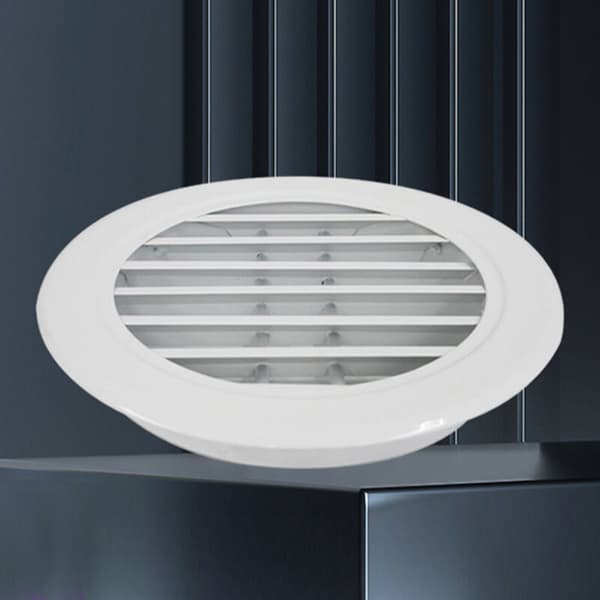 Ventilationsgaller i plast - Insektsskydd, Vit