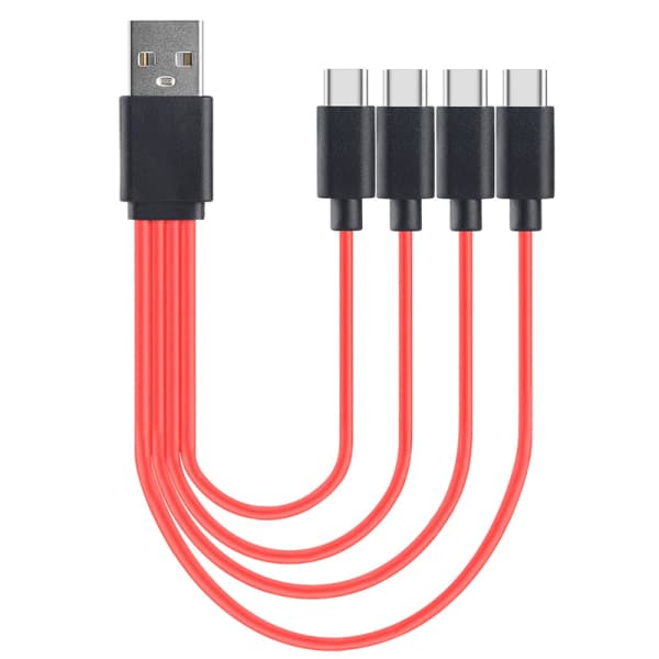 IC Hurtigopladning 4-i-1 USB Type C Ren kobber Datakabel Opladning