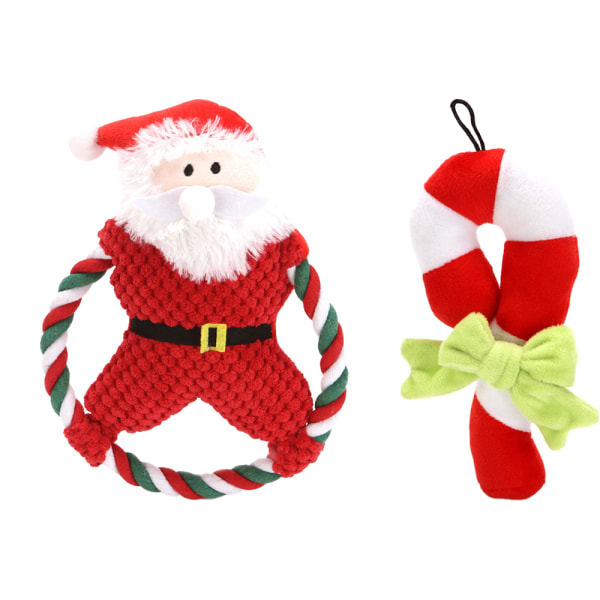 IC Jul plysch hundleksaker - Fyldte tyggeleksager Puppy Interaktiv stil 2