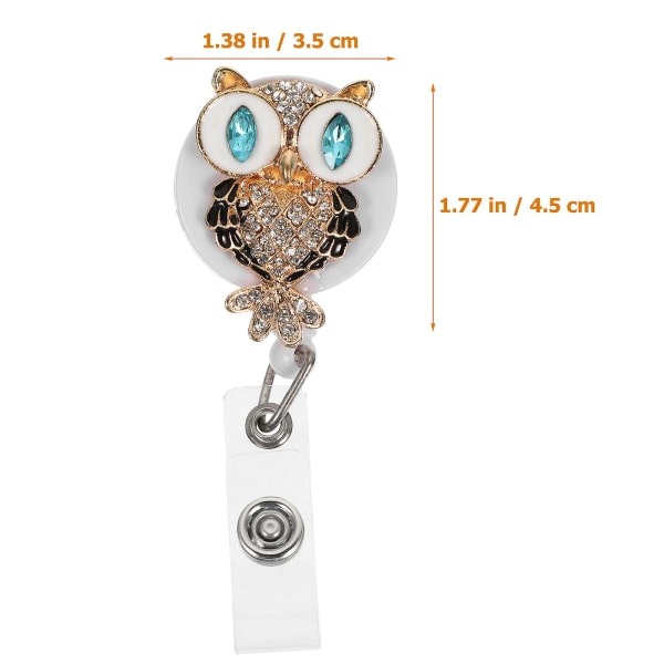 Badgeklips Gjenbrukbar Badgeholder Klips Sykepleiere Roterbar Badgeholder Jenter Badgeholder (5X4.5X2CM) IC