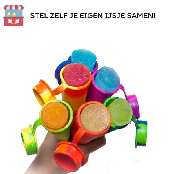 Sæt med 4 Calippo isforme – DIY ispindeforme, hjemmelavet ispindemaskine