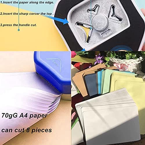 3-i-1 Papirhjørnestanser - Runde snit 4mm, 7mm & 10mm - Til scrapbooking & kortfremstilling