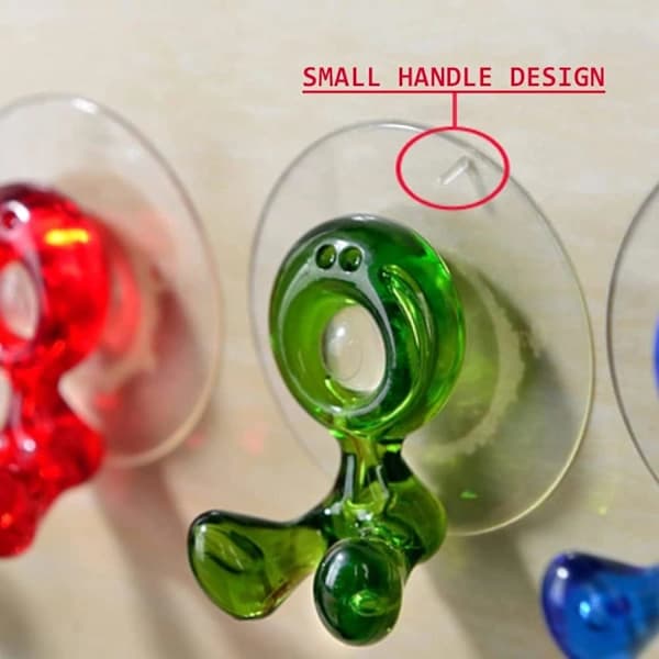 Toothbrush Holder with Suction Cup, Towel Hanger, Reusable Drill-Free Hooks, Suction Cup Hooks for Kitchen, Bathroom, Home