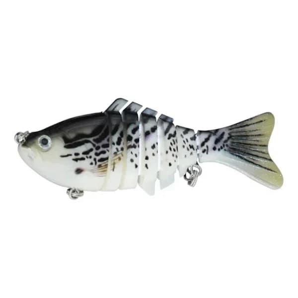 10 cm Long-casting Sea Fishing Seven-section Luya Hard Bait 15.5 g 1C Color Ring Beads Multi-section Lure