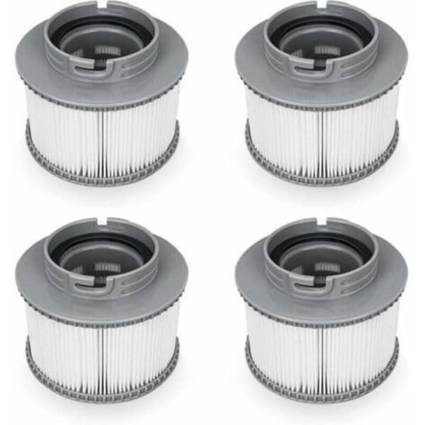Udskiftningsfilter til MSPA FD2089 filterpatronpumpe til pools, spaer og boblebade, pakke med 4