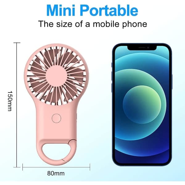 IC Super Mini-blæser, håndholdt og bærbar USB-opladelig blæser