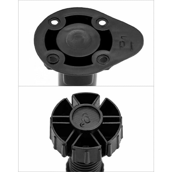 Pakke med 20 møbelben kjøkkenmøbelben levert med 10 festebraketter utvidet område 100-120 mm..DEBUNS