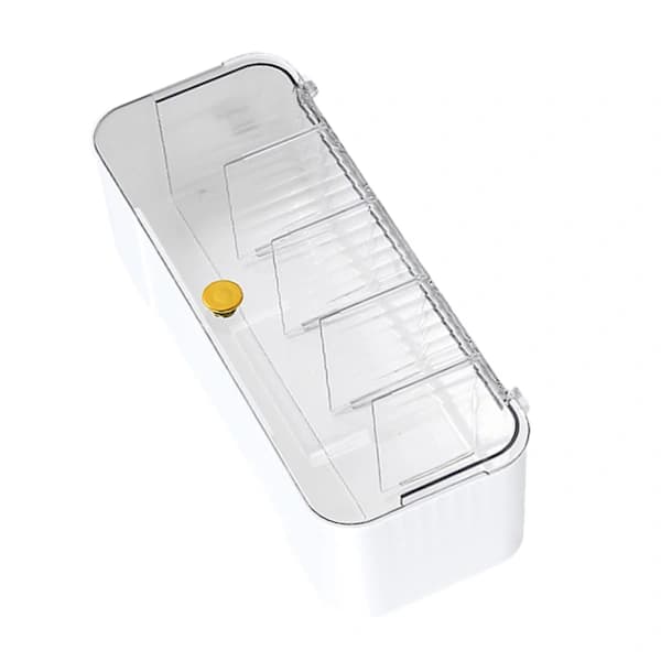 Sock Wall Mounted Box Multifunctional Transparent 6 Cell Underwear Organizer Hanging Storage Box White 1.4 1.4