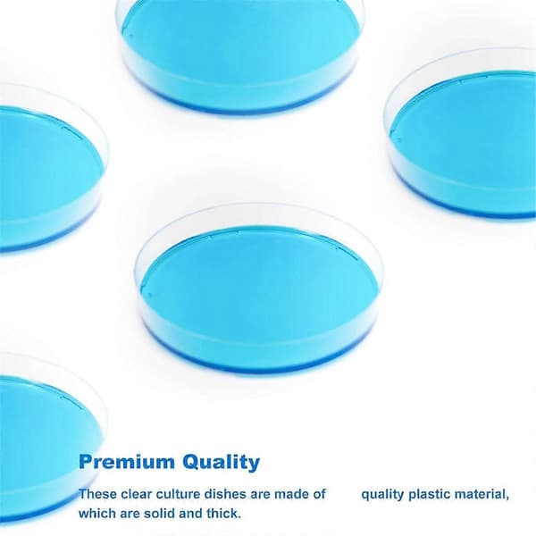 30-pack 60 x 15 mm Petriskålar i Plast med Lock