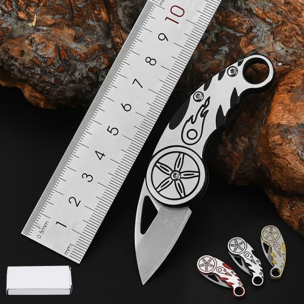 IC MINI D2 Blade Foldbar høj hårdhed Stål Utility Frugt Nøglering A