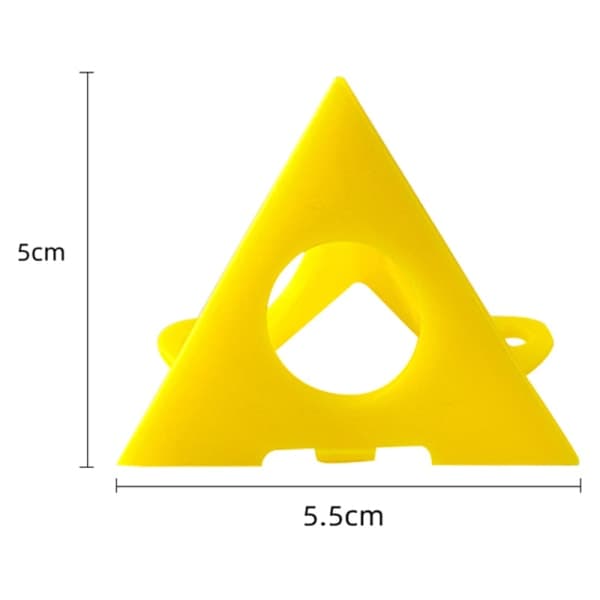 IC 10 stk Mini Kjegle Malerstativ Pyramidesett Malers Pyramider Gul 10 stk