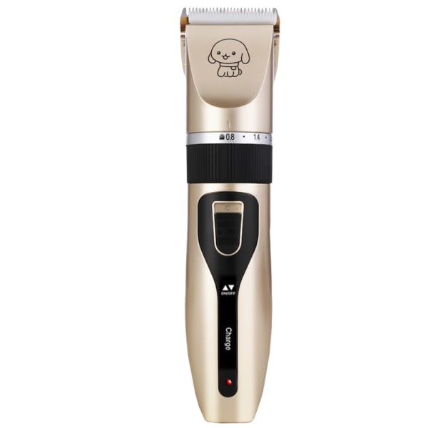 IC Tyst Hundtrimmer med Tillbehör Guld/Svart Set