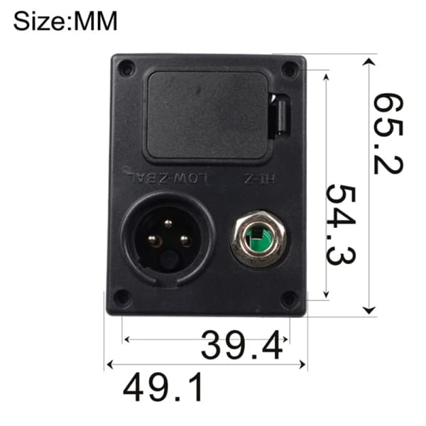 IC Gitar Pickup-etui Plast 9V Gitar Batteriboks Pickup