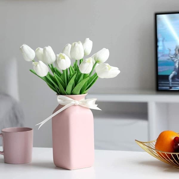 IC 10 stk. bløde PU kunstige blomster Calla Flower Plant
