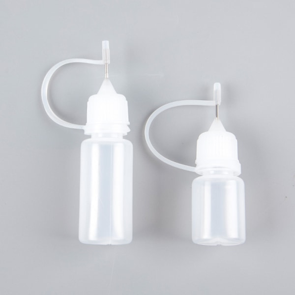 IC 10 st Spetslim 10ml Applikatorflaska Tube Sub-tappning Pinhole 5ML