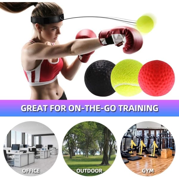IC Boxing Reflex Speed Boxing Ball Sanda Boxer forbedrer reflekser H Sort