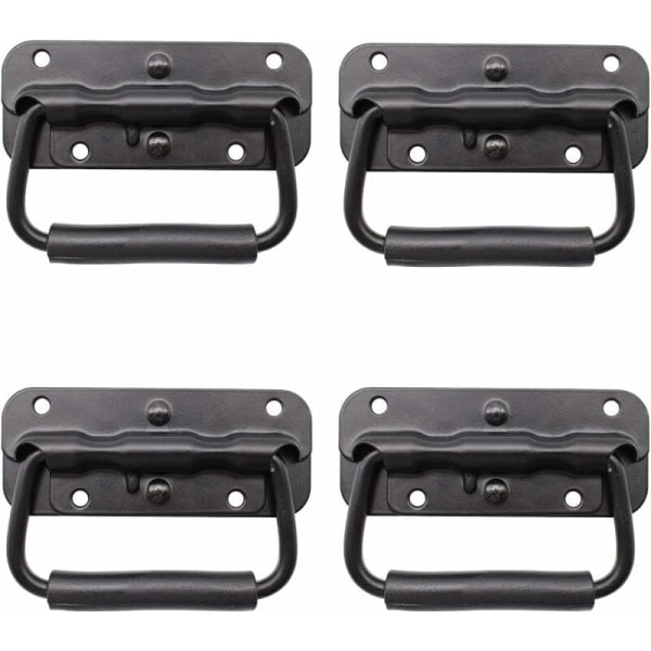 IC 4-pack Flygväskhandtag, Verktygslåda Fjäderhandtag, Dragfjäder Vikbart Handtag, Hopfällbart Handtag, Fjäderlåda Handtag