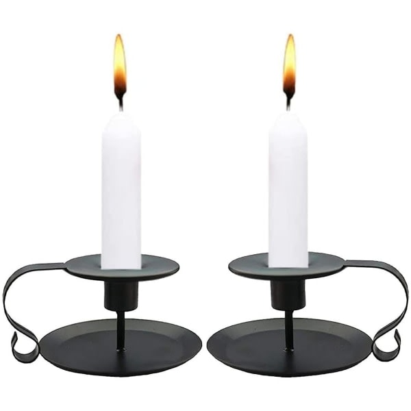 IC NOE Svart Ljushållare För Taper Candles