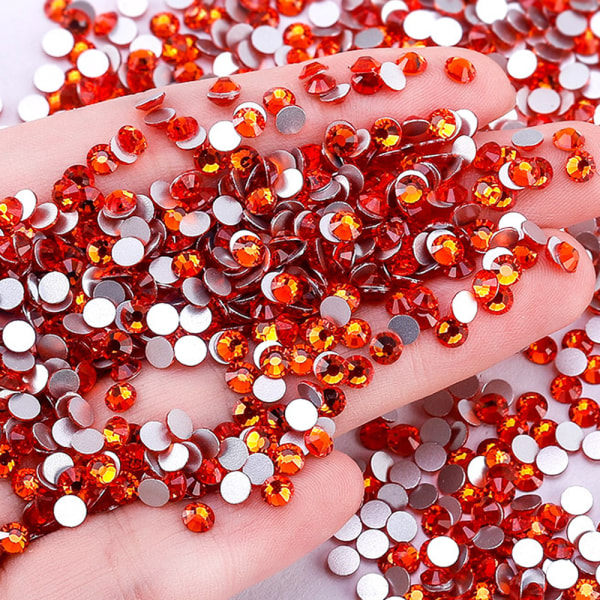 kristall flatback No-Hotfix strass ss5 nail art orange